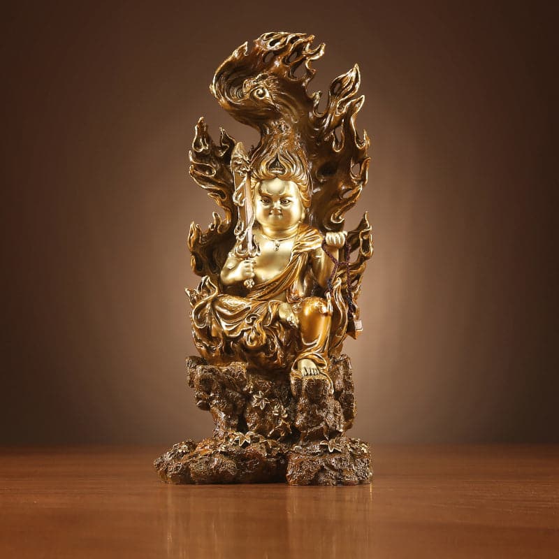 数量限定HOT不動明王　高さ9.6cm 銅製仏像　仏教美術 仏像
