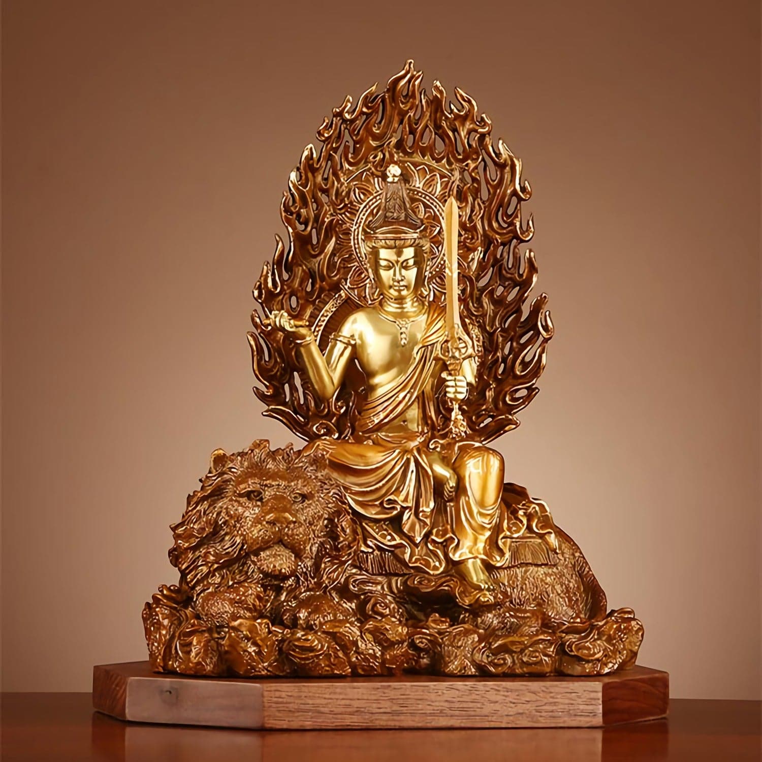 極上彫り 仏像 銅製 釈迦三尊坐像 銅像 釈迦如来&文殊菩薩&普賢菩薩