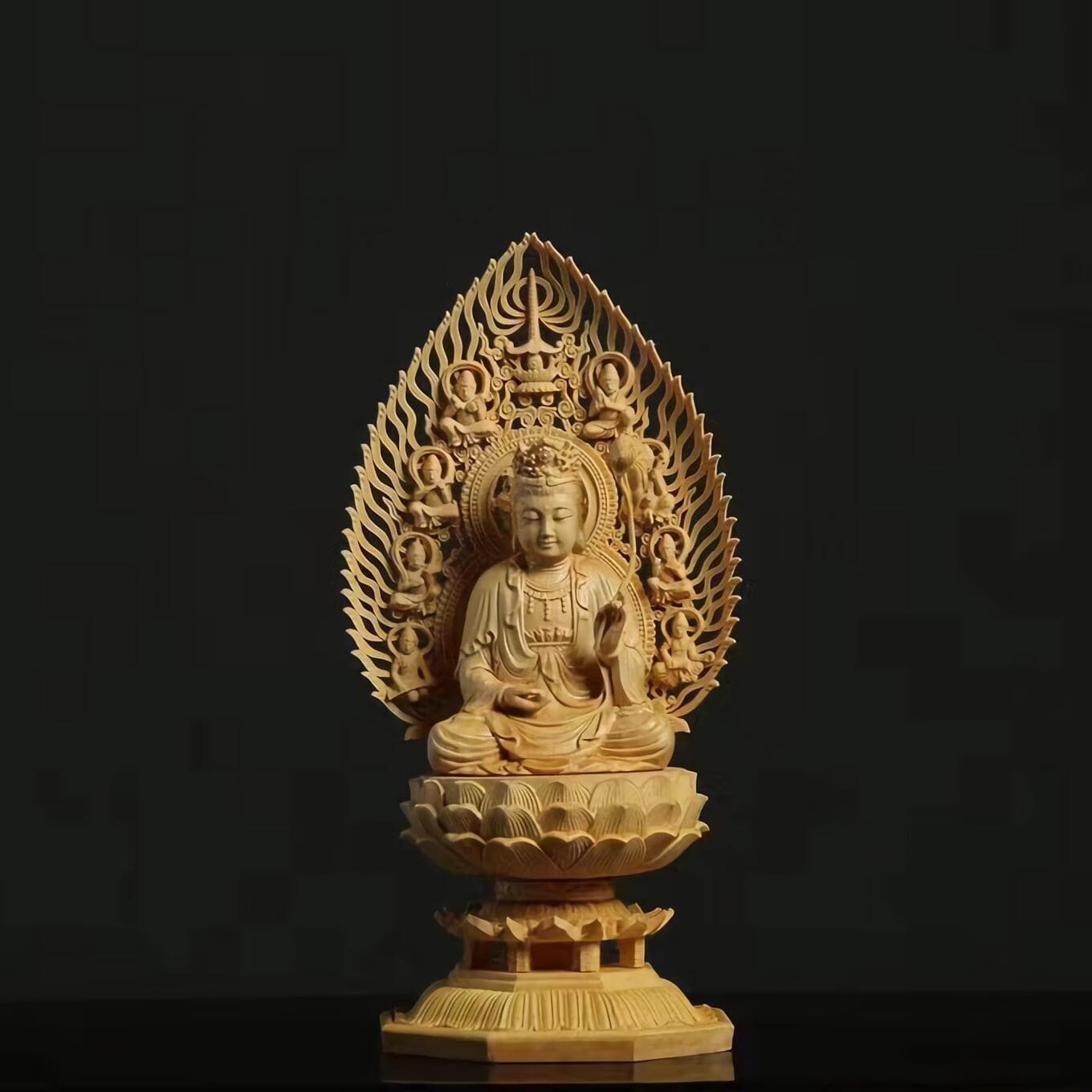 仏像 木彫り 十二支守り本尊